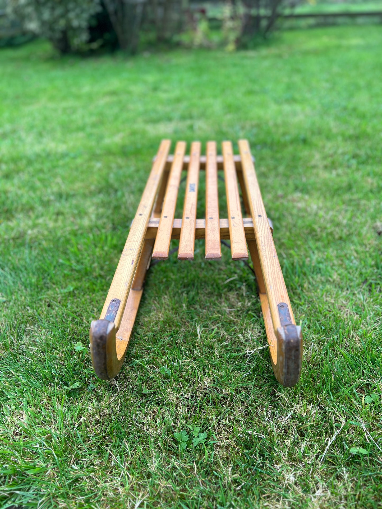 Original Vintage Wooden Davos Sled