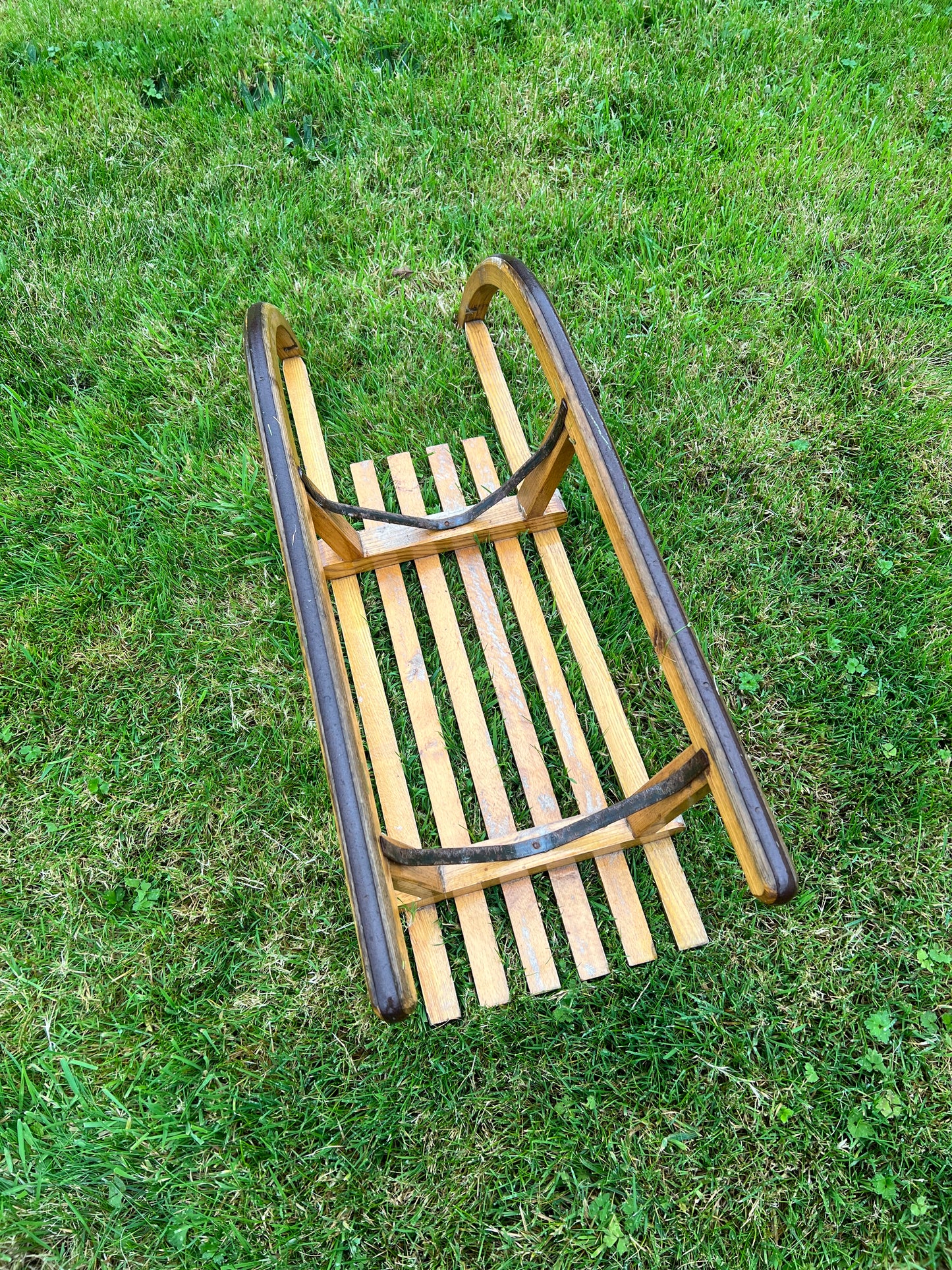 Original Vintage Wooden Davos Sled