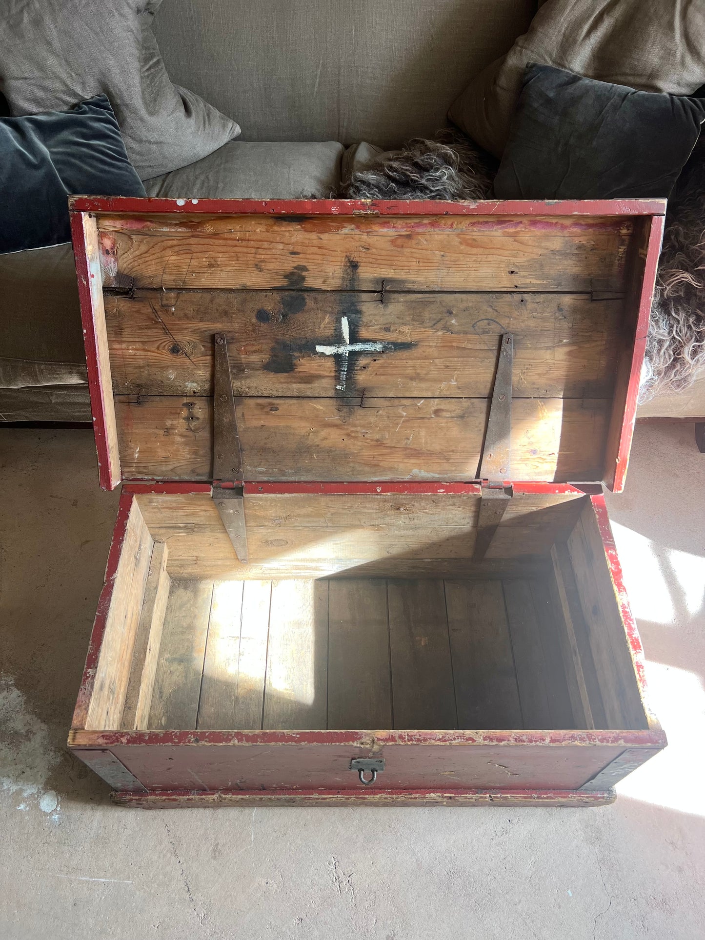 Vintage Wood Chest Coffee Table