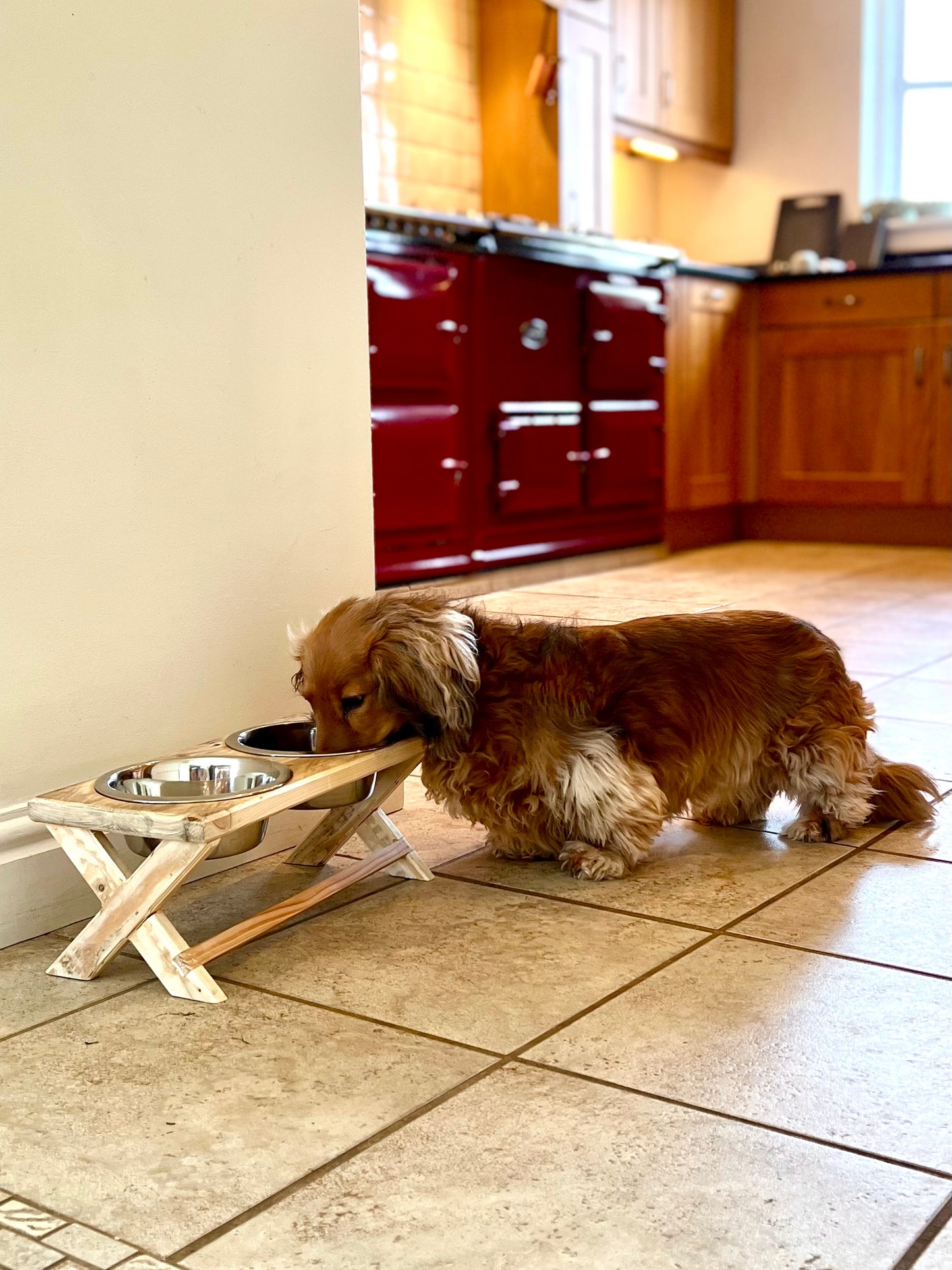 Double Dog Bowl Stand - Small