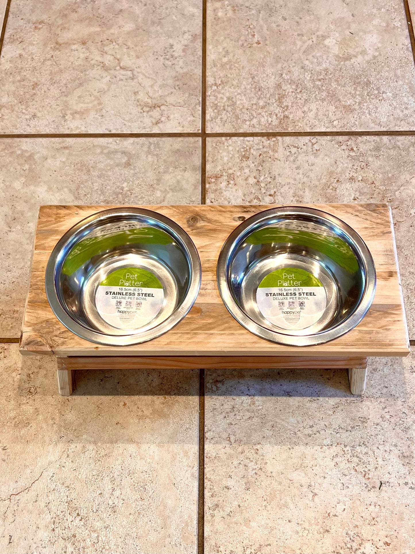 Double Dog Bowl Stand - Small