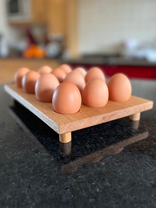 Oak Egg Rack