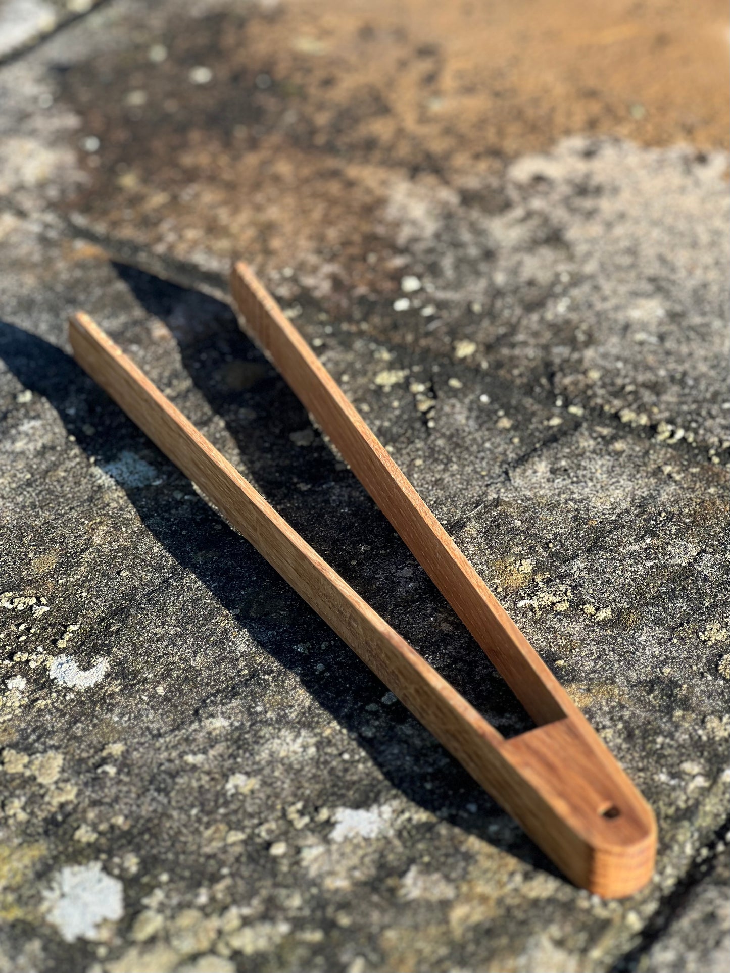 Oak Kitchen Tongs