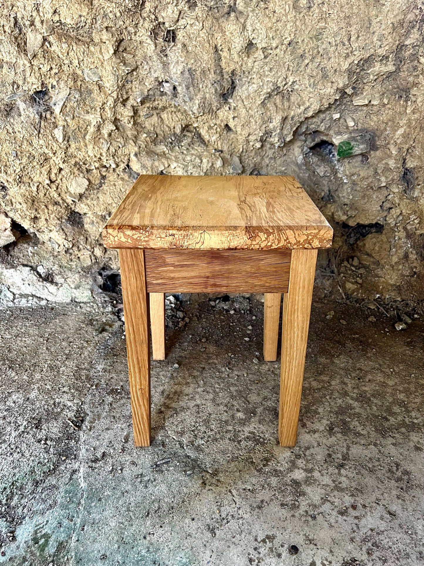 Oak and Spalted Beech Stool