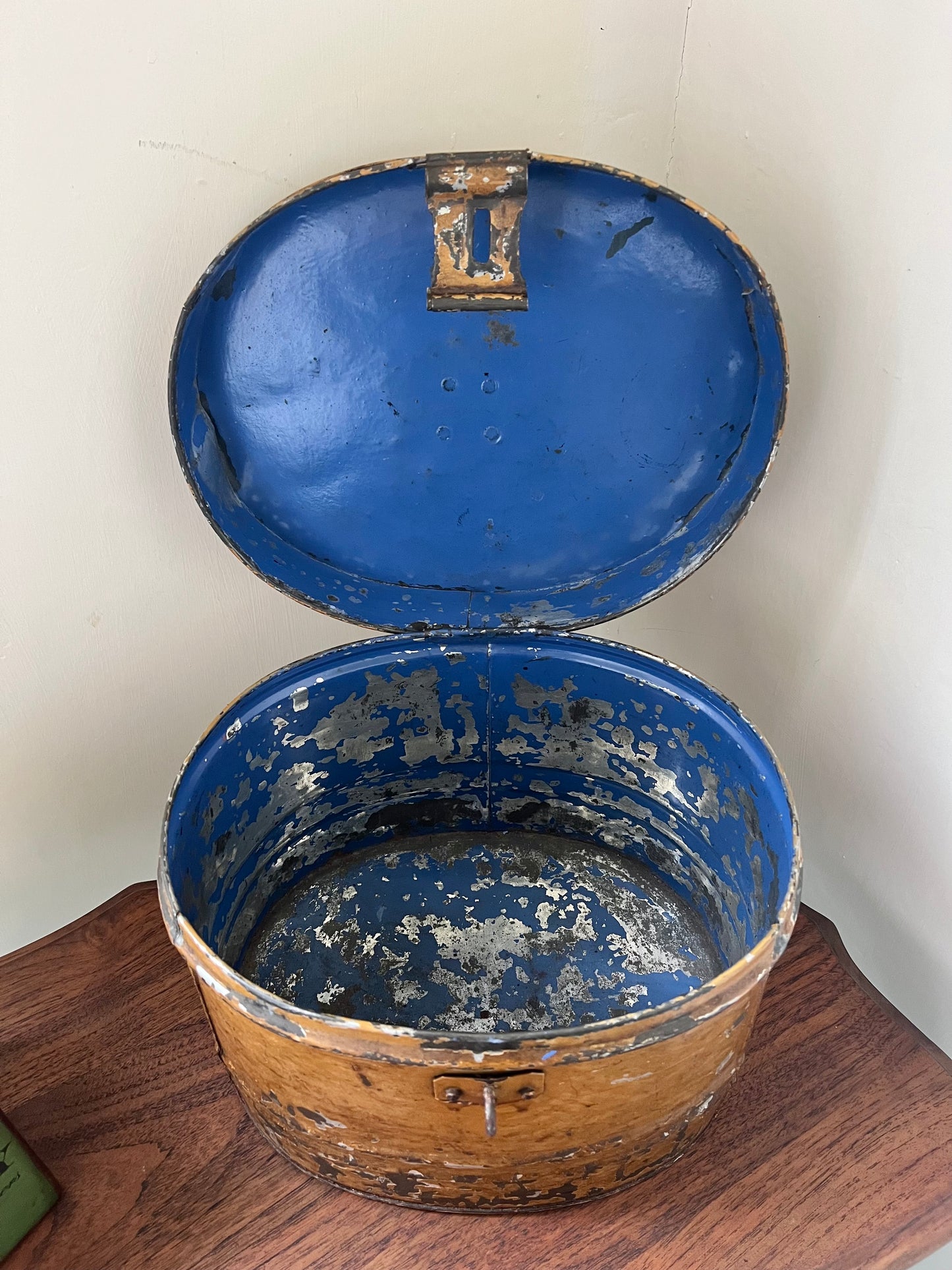 Victorian Metal Hat Box